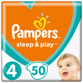 Подгузники детские Pampers Sleep & Play размер 4, 9-14 кг, 50 шт