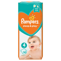 Подгузники детские Pampers Sleep & Play размер 4, 9-14 кг, 50 шт