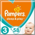 Підгузки дитячі Pampers Sleep & Play розмір 3, 6-10 кг, 58 шт
