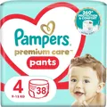 Підгузки-трусики Pampers Premium Care Pants дитячі розмір 4, 9-15 кг, 38 шт
