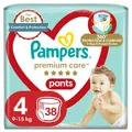 Підгузки-трусики Pampers Premium Care Pants дитячі розмір 4, 9-15 кг, 38 шт