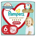 Підгузки-трусики Pampers Premium Care Pants дитячі розмір 6, 15+ кг, 31 шт