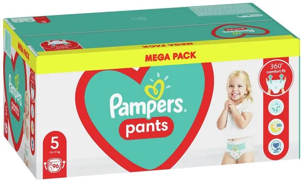 Підгузки-трусики Pampers Pants Active Baby дитячі розмір 5, 11-17 кг, 96 шт