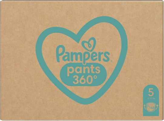 Подгузники-трусики Pampers Pants детские размер 5, 12-17 кг, 152 шт