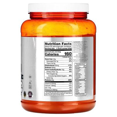 Протеин NOW Whey Protein шоколад, 907 г
