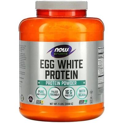 Протеин яичный NOW Egg White Protein, 2268 г