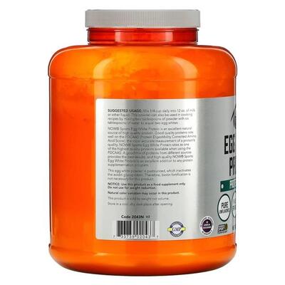 Протеин яичный NOW Egg White Protein, 2268 г