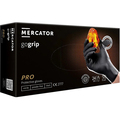 Перчатки хозяйственные Mercator GoGrip PRO нитриловые без пудры нестерильные, черные, размер L, 50 штук