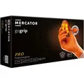 Рукавички господарчі Mercator Pro GoGrip нітрилові без пудри нестерильні, помаранчеві, розмір XL, 50 штук