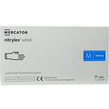 Перчатки смотровые Mercator Medical Nitrylex White нитриловые неопудренные, размер M, нестерильные, 100 штук