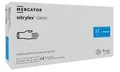 Рукавички оглядові Mercator Nitrylex Classic White нітрилові непудровані, розмір M, нестерильні, білі, 100 штук