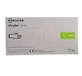 Рукавички оглядові Mercator Nitrylex Classic White нітрилові непудровані, розмір S, нестерильні, білі, 100 штук