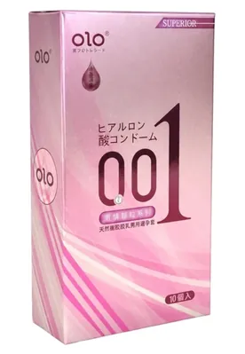 Презервативи OLO 001 Superior ультратонкі з крапками, 10 штук
