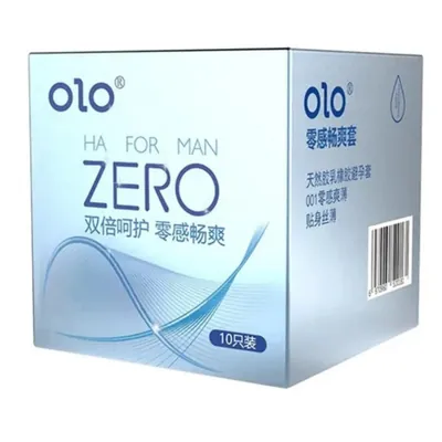 Презервативи OLO HA FOR MEN Zero ультратонкі гладкі, 10 штук