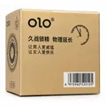 Презервативи OLO Physical Delay Sleeve ультратонкі з точками та ребрами з пролонгуючим ефектом, з ароматом крем-брюле, 10 штук
