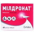 Милдронат капсулы тв. по 250 мг №40 (10х4)