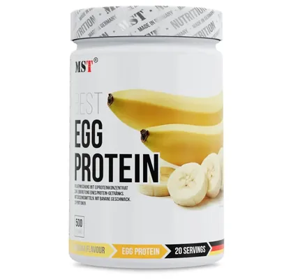 Протеїн яєчний MST Nutrition EGG White Protein банан, 20 порцій, 500 г