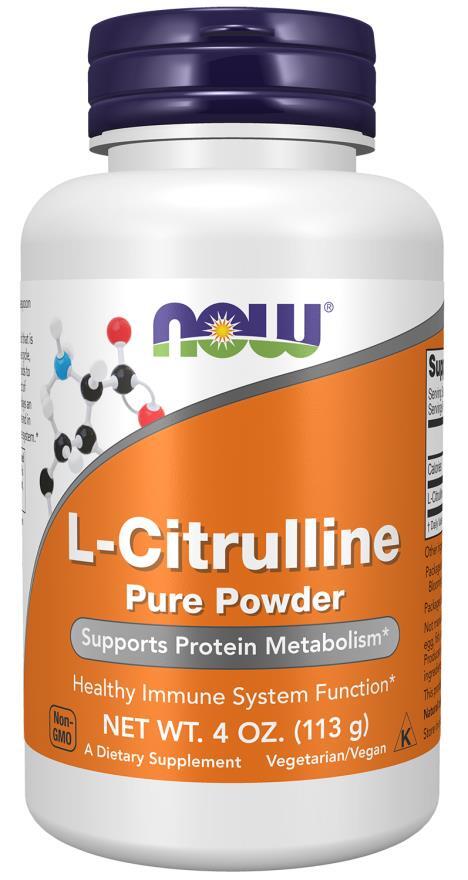 L-цитруллин NOW L-Citrulline Pure Powder, 113 г