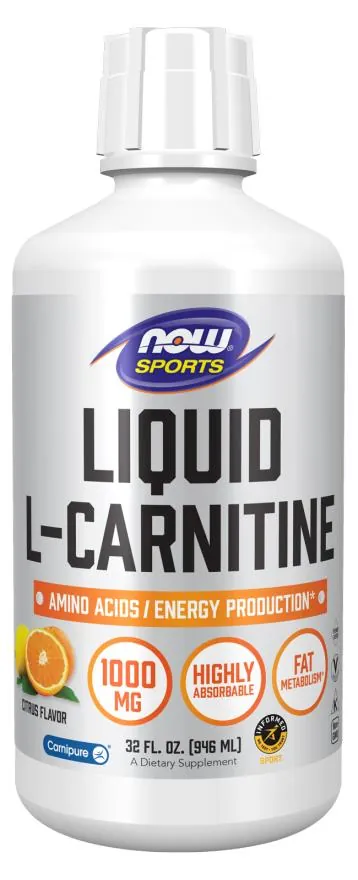 L-карнітин NOW Sports L-Carnitine рідкий цитрус, 946 мл