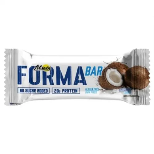 Батончик протеїновий FitWin Forma Bar кокос, 12 шт по 60 г