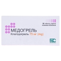 Медогрель таблетки, в/плів. обол. по 75 мг №30 (10х3)