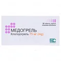 Медогрель таблетки, в/плів. обол. по 75 мг №30 (10х3)