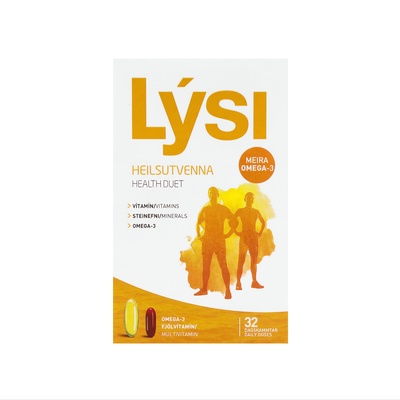 Омега-3 LYSI Health duet з мультивітамінами комплекс капсули по 1000 мг №64