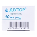 Диутор таблетки по 10 мг №30 (10х3)