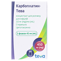 Карбоплатин-Тева концентрат для р-ра д/инф. 10 мг/мл по 45 мл №1 во флак.