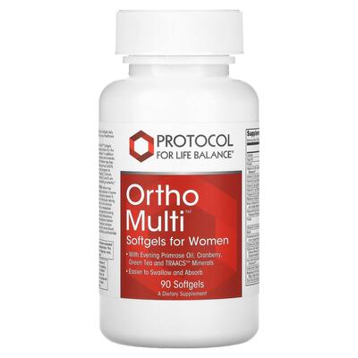 Мультивитамины для женщин Protocol for Life Balance Ortho Multi for Women, 90 капсул