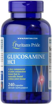 Глюкозамин Puritan's Pride Glucosamine HCl 680 мг, 240 капсул