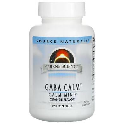 ГАМК (гамма-аминомасляная кислота) Source Naturals Gaba Calm, 120 пастилок