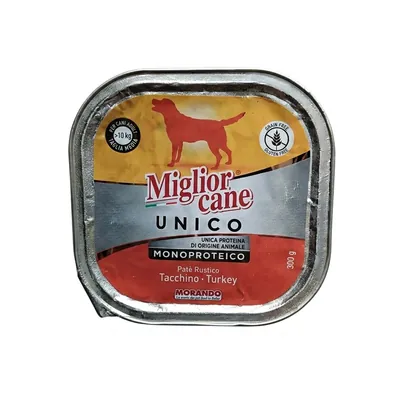 Корм вологий Morando Migliorcane UNICO для собак індичка, 300 г