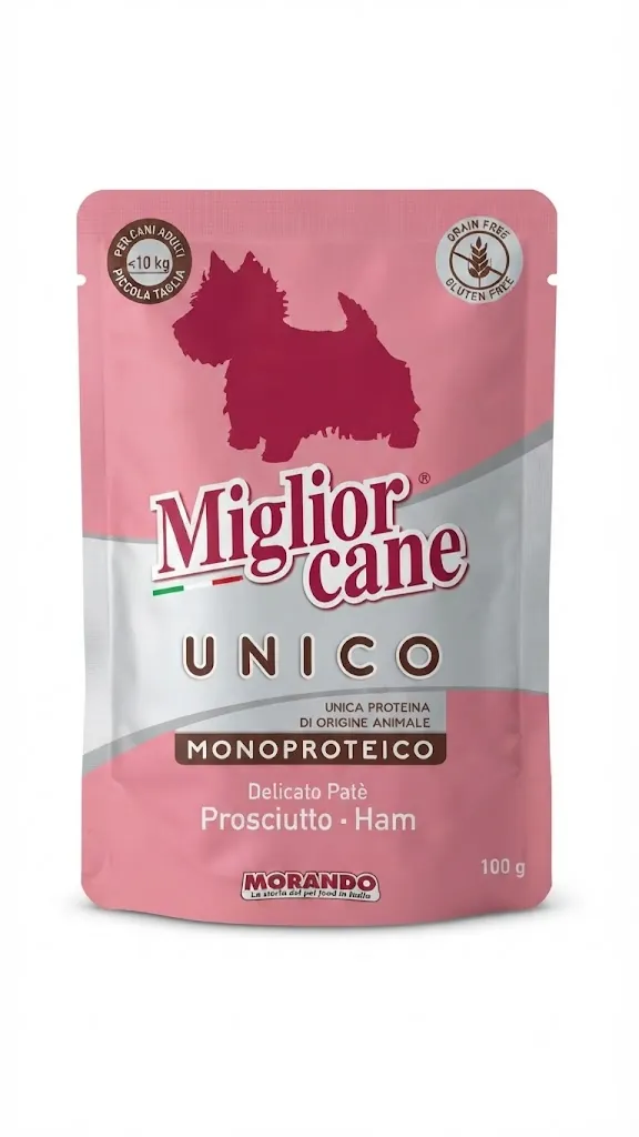 Корм вологий Morando Migliorcane UNICO для собак паштет з прошуто, 100 г