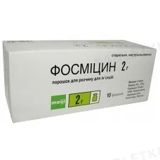 Фосміцин порошок для р-ну д/ін. по 2 г №10 у флак.