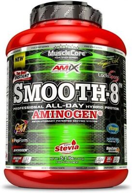 Протеїн Amix Nutrition MuscleCore Smooth-8 Protein полуниця, 2300 г