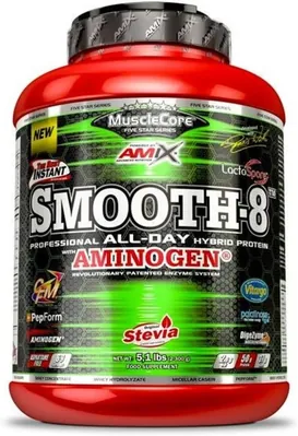 Протеїн комплексний Amix Nutrition MuscleCore Smooth-8 полуниця, 2300 г