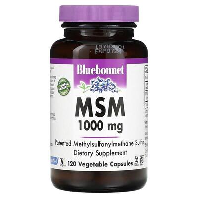 Добавка МСМ 1000 мг Bluebonnet Nutrition MSM капсули №120