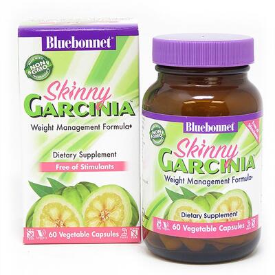 Гарциния формула управления весом Bluebonnet Nutrition Skinny Garcinia, 60 вегетарианских капсул