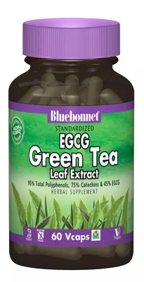 Екстракт Листя зеленого чаю Bluebonnet Nutrition EGCG Green Tea Leaf Extract, 60 гелевих капсул