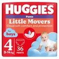 Підгузки-трусики Huggies Pants Little Movers для хлопчиків розмір 4, 9-14 кг, 36 шт