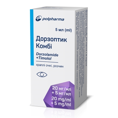 Дорзоптик комбі краплі оч., р-н 20 мг/5 мг/1 мл по 5 мл у флак.-крап.