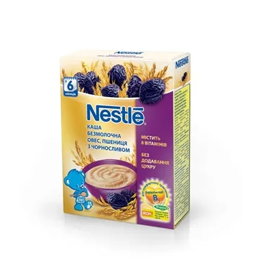 Каша безмолочна Nestle овес, пшениця з чорносливом, з 6 місяців, 200 г
