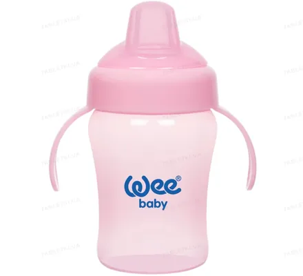 Поїльник-непроливайка Wee Baby з ручками та м’яким носиком, 240 мл