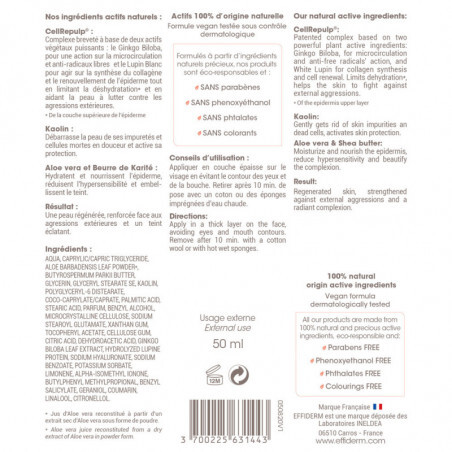Крем-маска Effiderm Masque Creme Regenerant регенерирующая, 50 мл