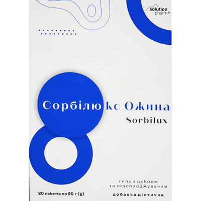Сорбилюкс Solution Pharm Ежевика гель орал., пакет по 20 г №20