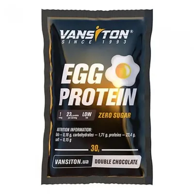 Протеїн яєчний Vansiton Egg Protein, подвійний шоколад, 30 г