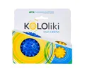 М'яч голчастий Kololiki Д83 блакитний + Д58 жовтий