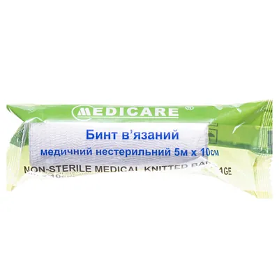Бинт в’язаний Medicare Knitted bandage медичний нестерильний 5 м х 10 см