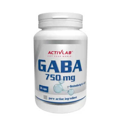 ГАМК (гамма-аміномасляна кислота) Activlab GABA 750 мг, 60 капсул